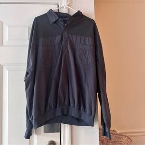 Men's Navy Blue Pullover Jacket